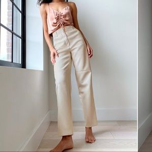 Aritzia Wilfred vegan leather funk pant